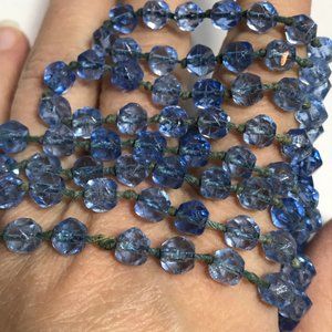Blue Glass Stone Necklace